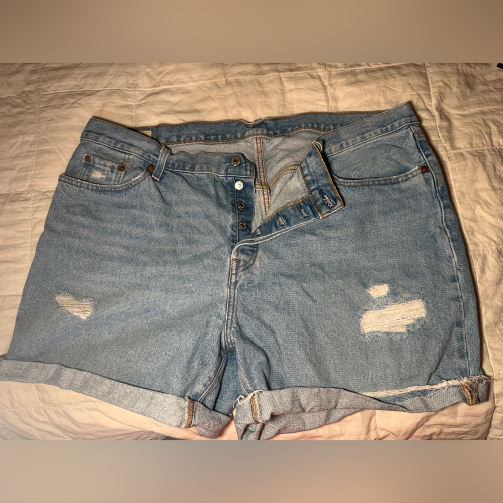 Levi's Light Blue Denim Shorts